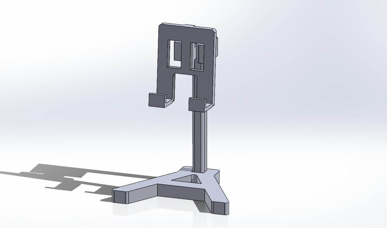 CAD render of the final phone stand design